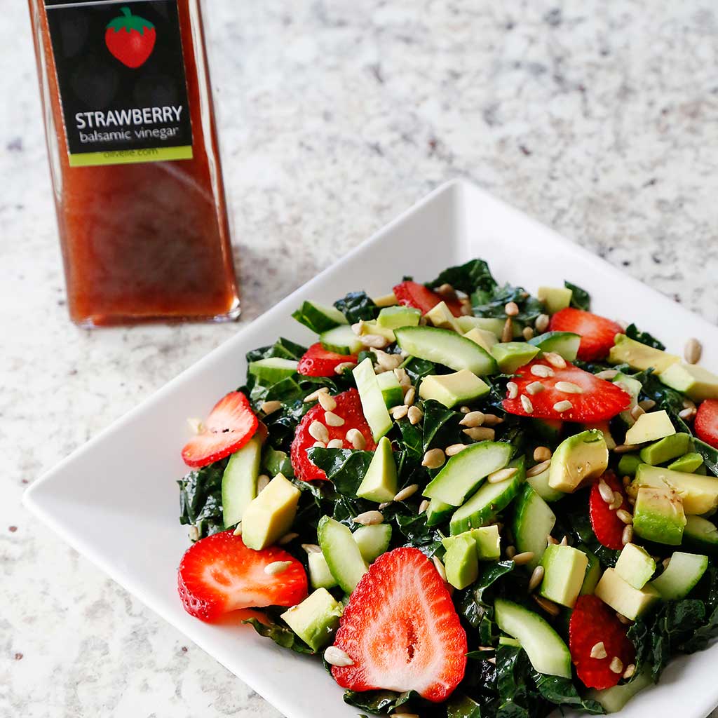 Strawberry Barrel Aged White Balsamic Vinegar image 1