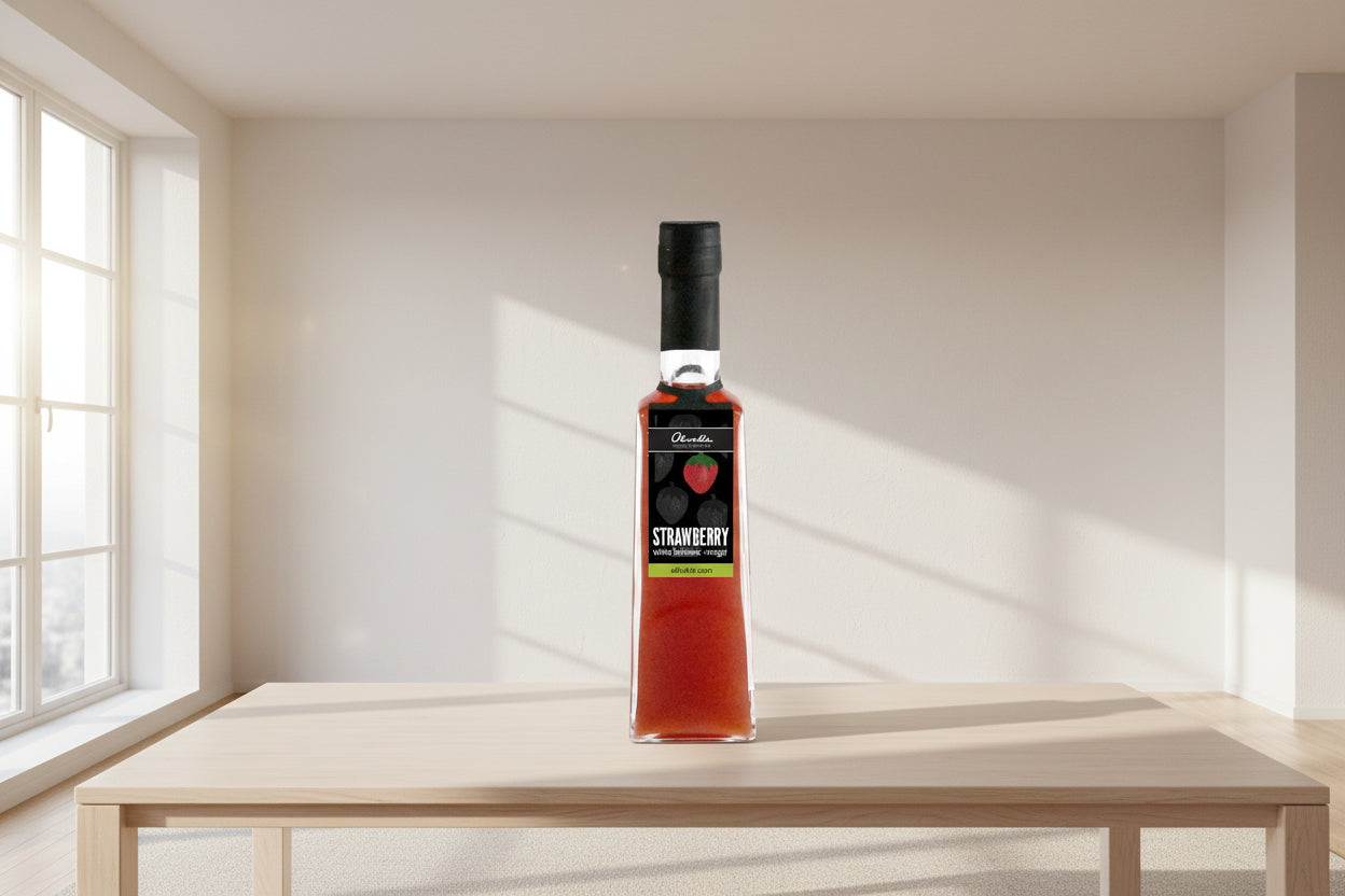 Strawberry Barrel Aged White Balsamic Vinegar image 0
